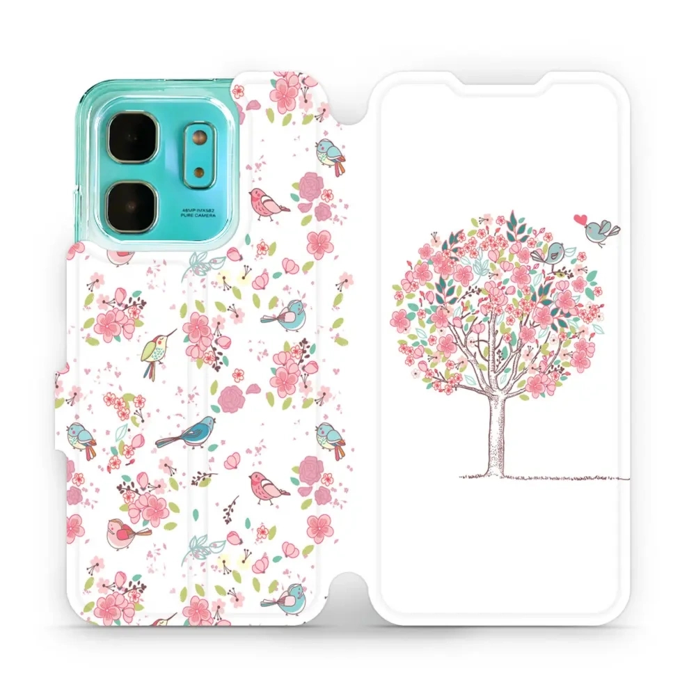 Etui z klapką do Infinix Hot 50i, Mobiwear Book, różowy gaj