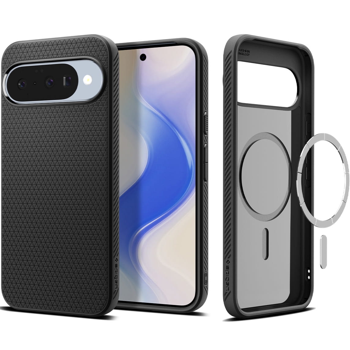 Etui Spigen Liquid Air Mag do MagSafe do Google Pixel 10 Pro / Pixel 10, czarne
