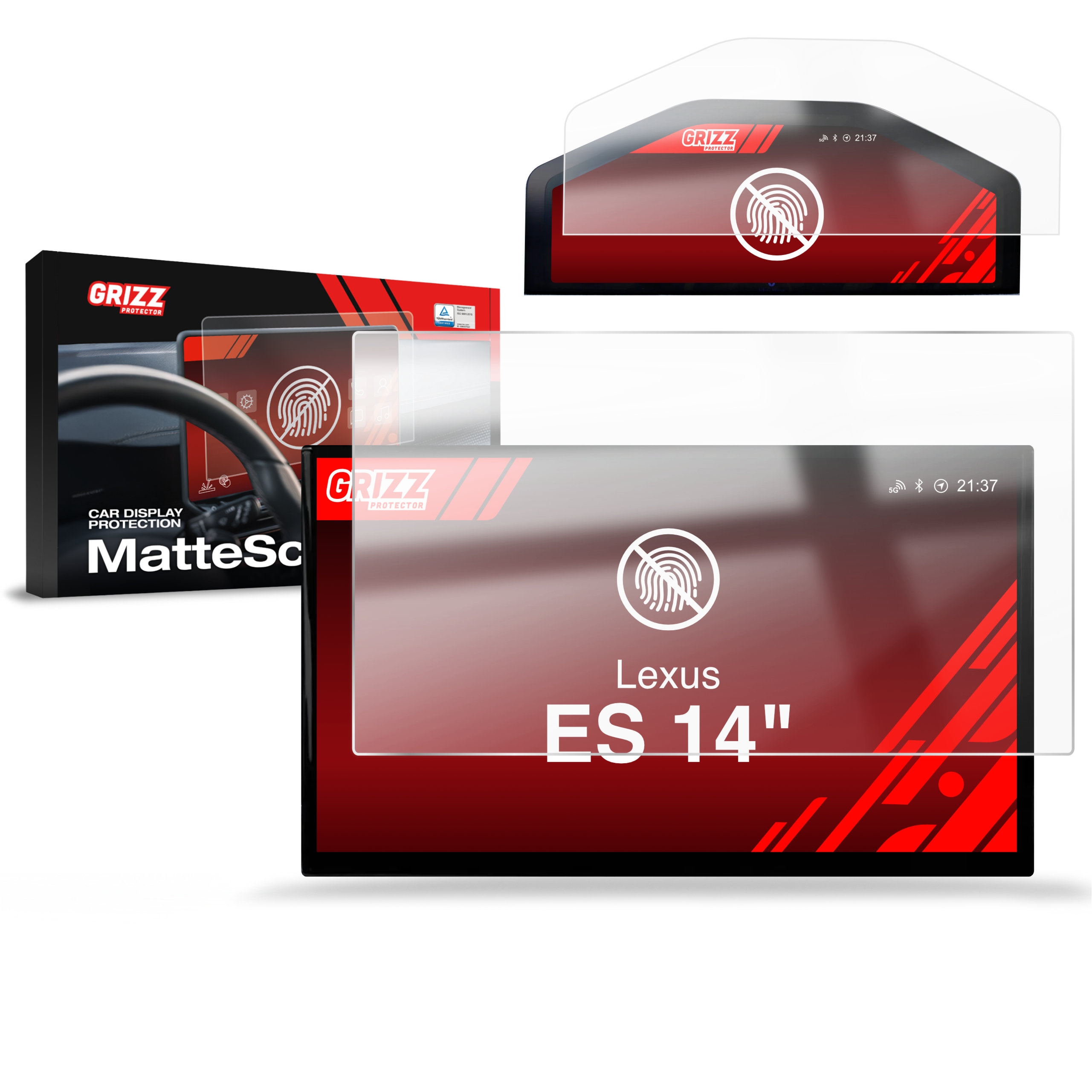 2w1 Folia antyodciskowa Grizz Protector na ekran Lexus ES 14″ (2026), matowa