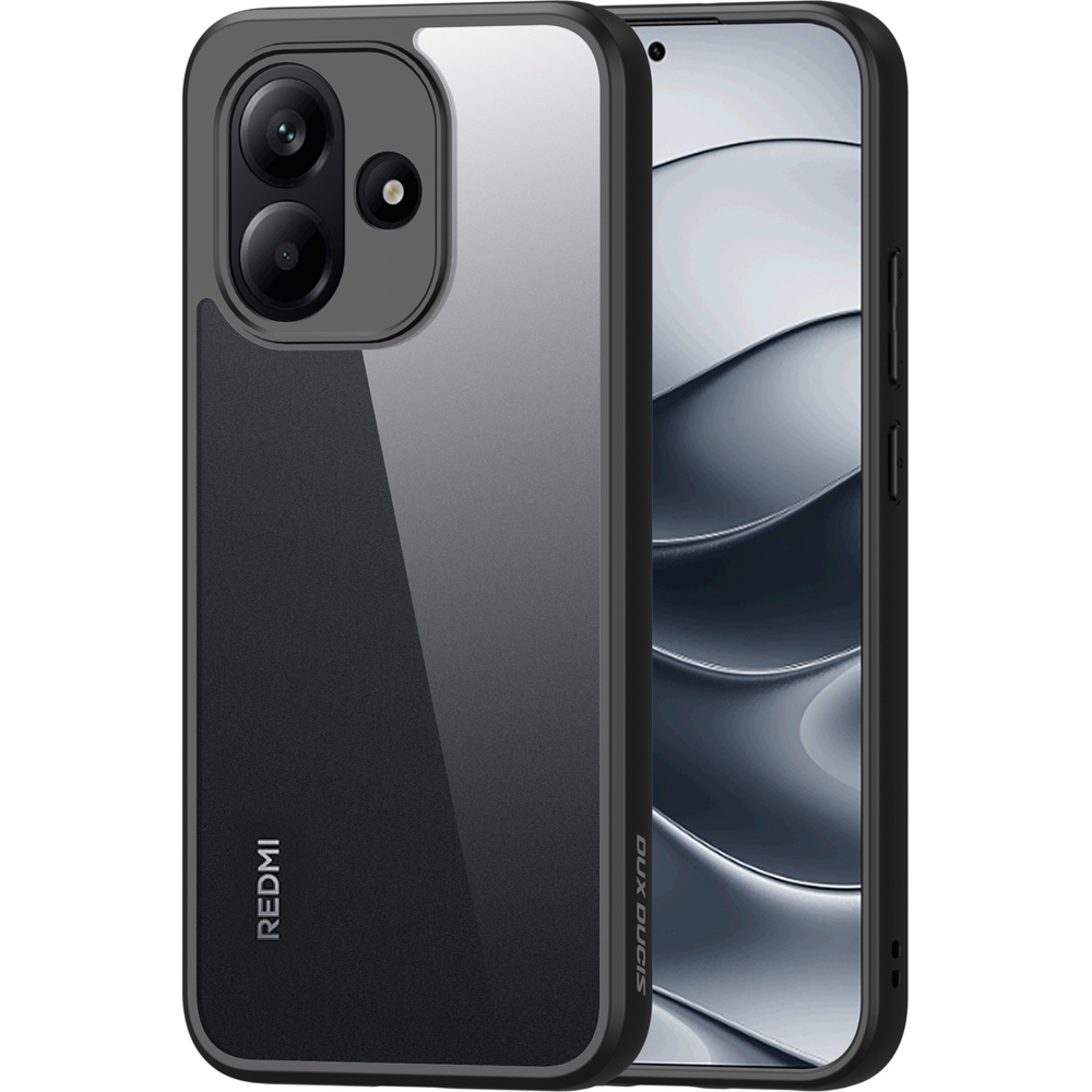 Etui Dux Ducis AIMO do Xiaomi Redmi Note 17 4G/5G, przezroczysto-czarne