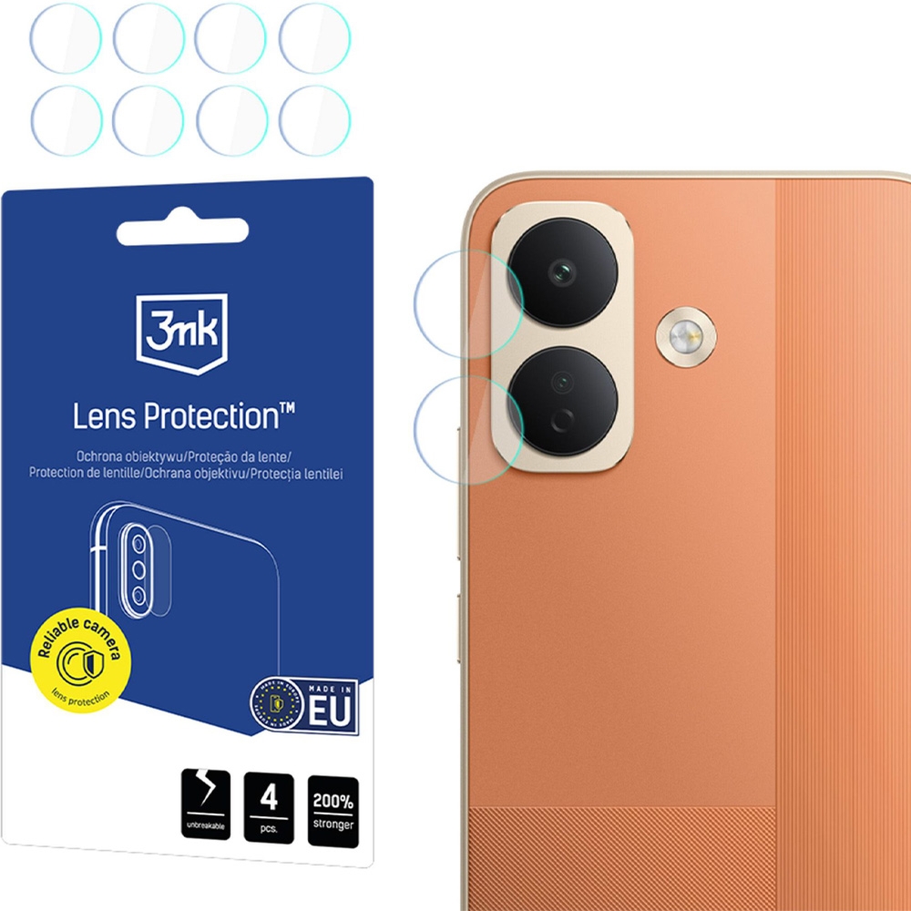 Osłona na aparat 3mk Lens Protection do Xiaomi POCO X8, 4 zestawy