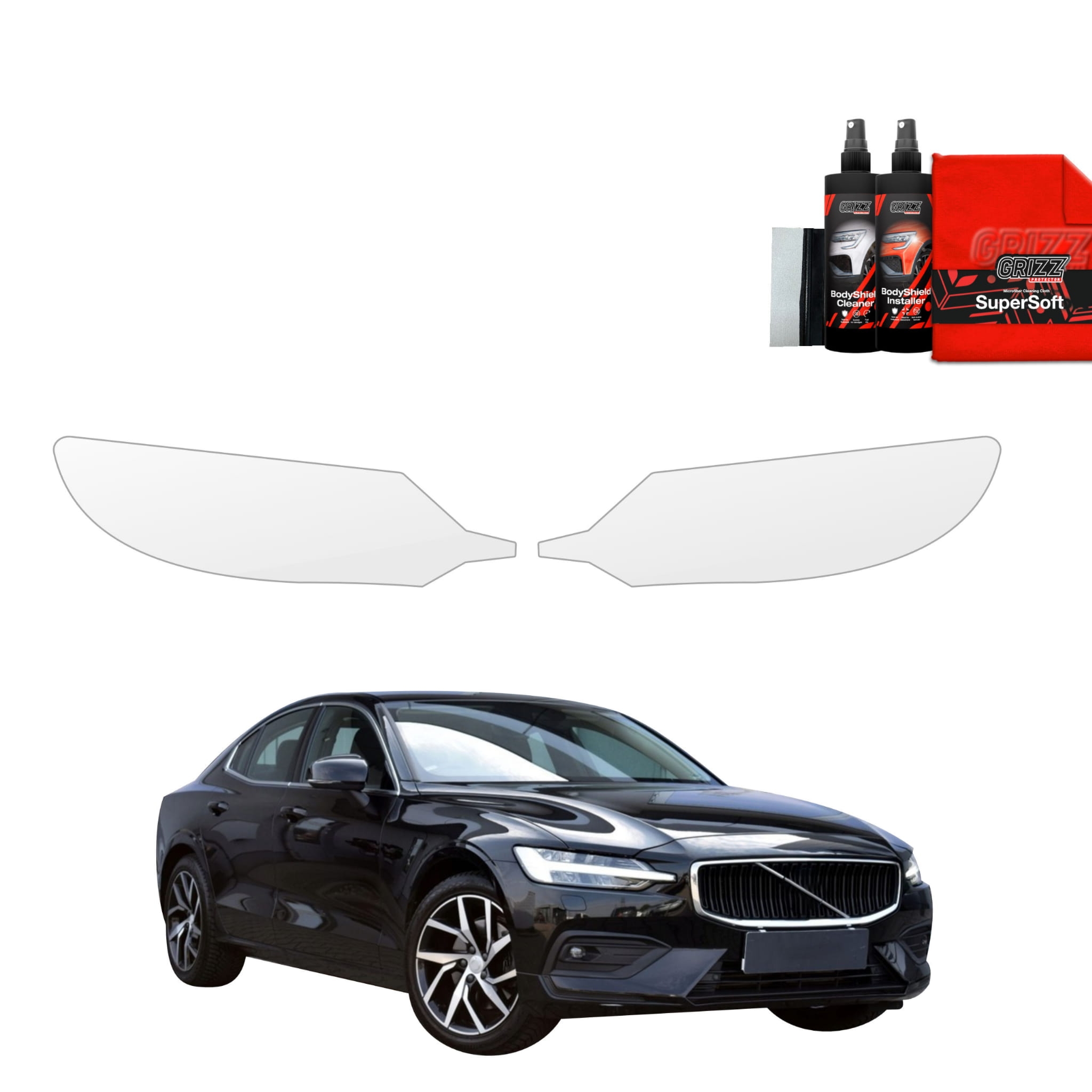 2w1 Folia ochronna na lampy Grizz Protector do Volvo S60 3 Sedan 4D (2019-2024)