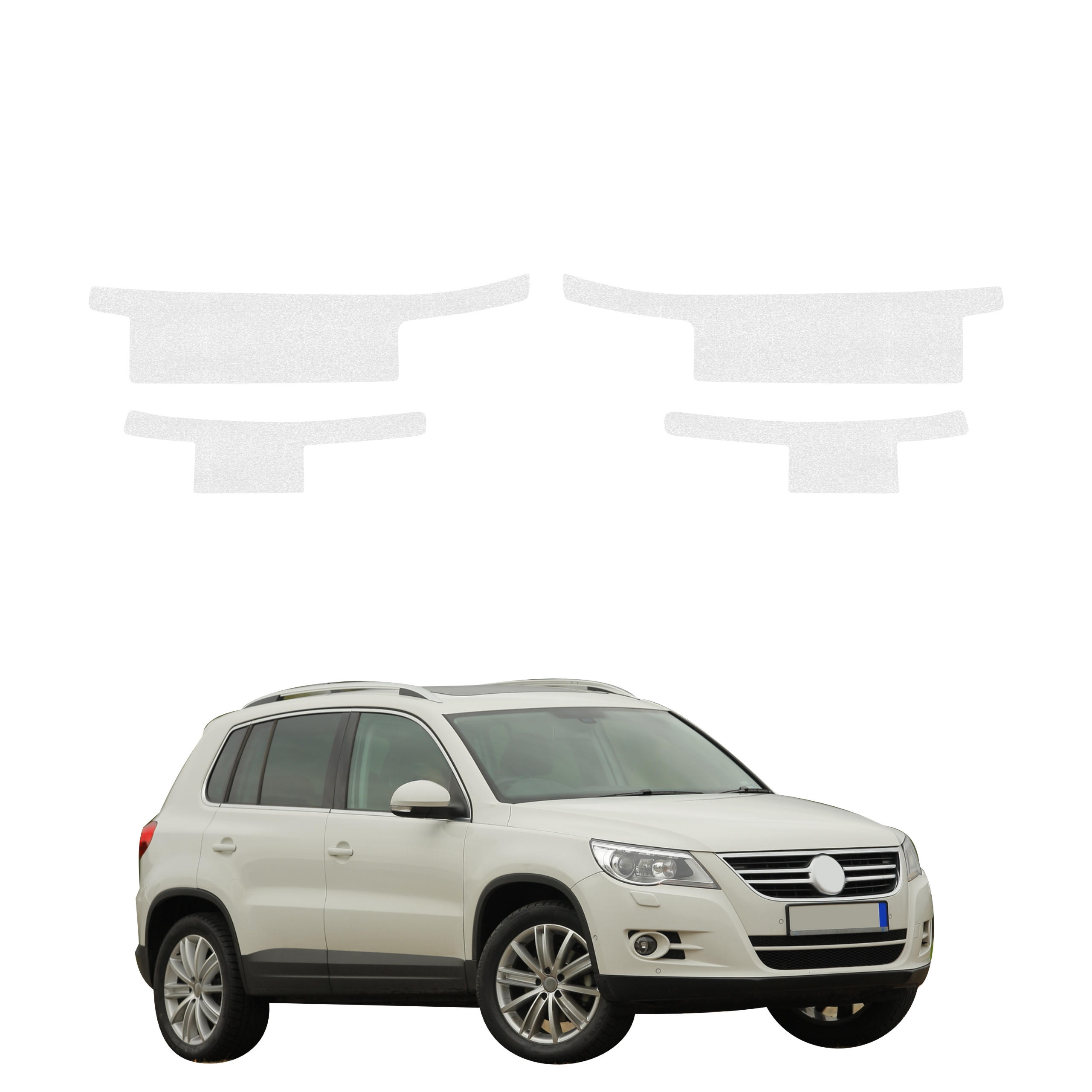 4w1 Bezbarwna powłoka techniczna Grizz Protector na progi Volkswagen Tiguan 5D (2007-2011)