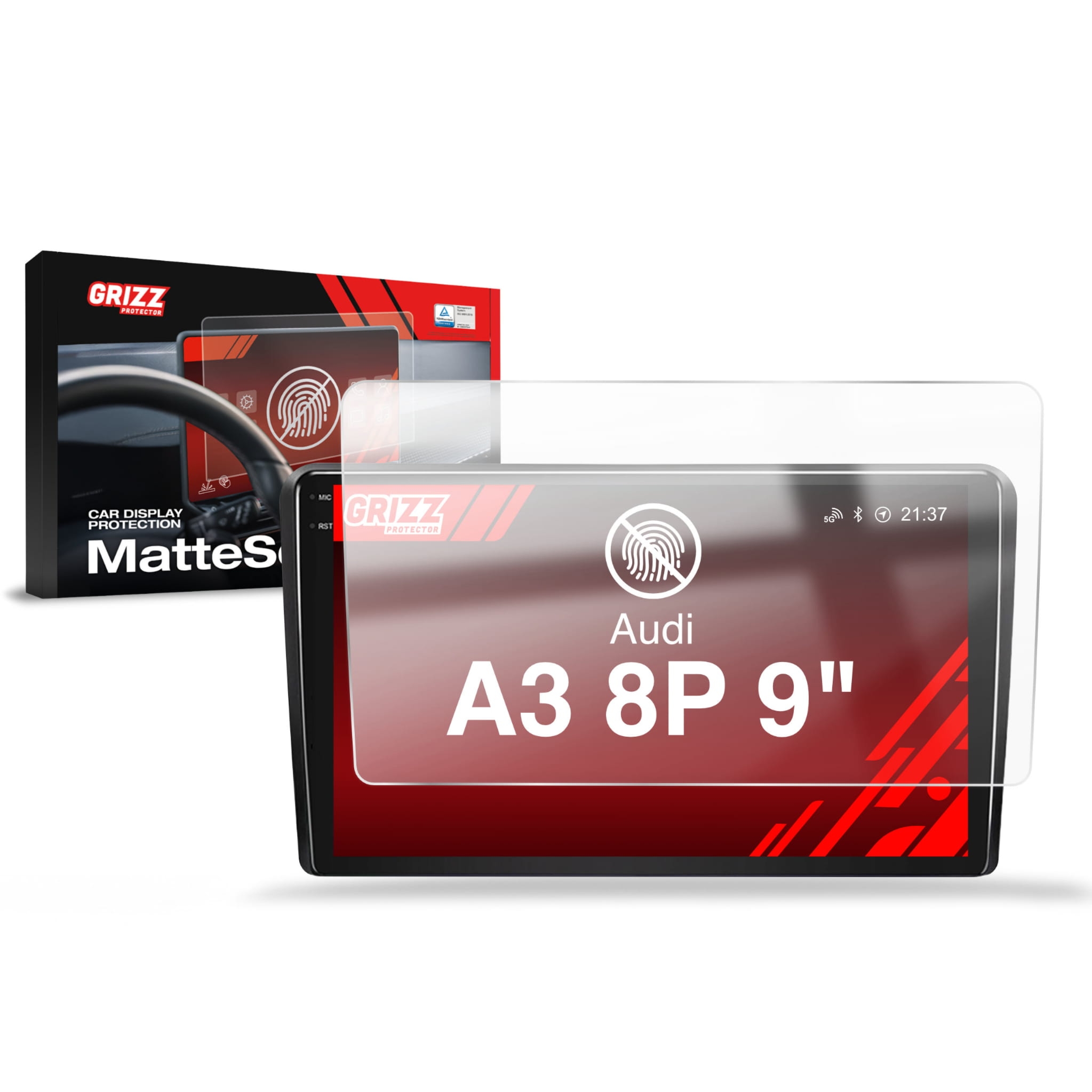 Folia antyodciskowa Grizz Protector do Audi A3 8P Android Radio (2002-2013)