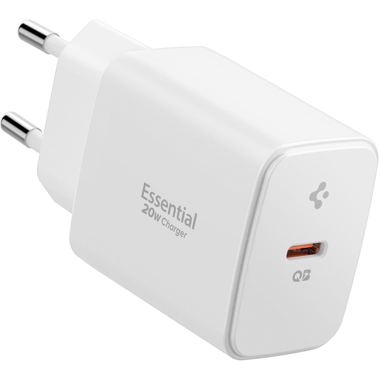 Ładowarka sieciowa USB-C PD 3.0, 20W, Spigen Essential EE201EU, biała