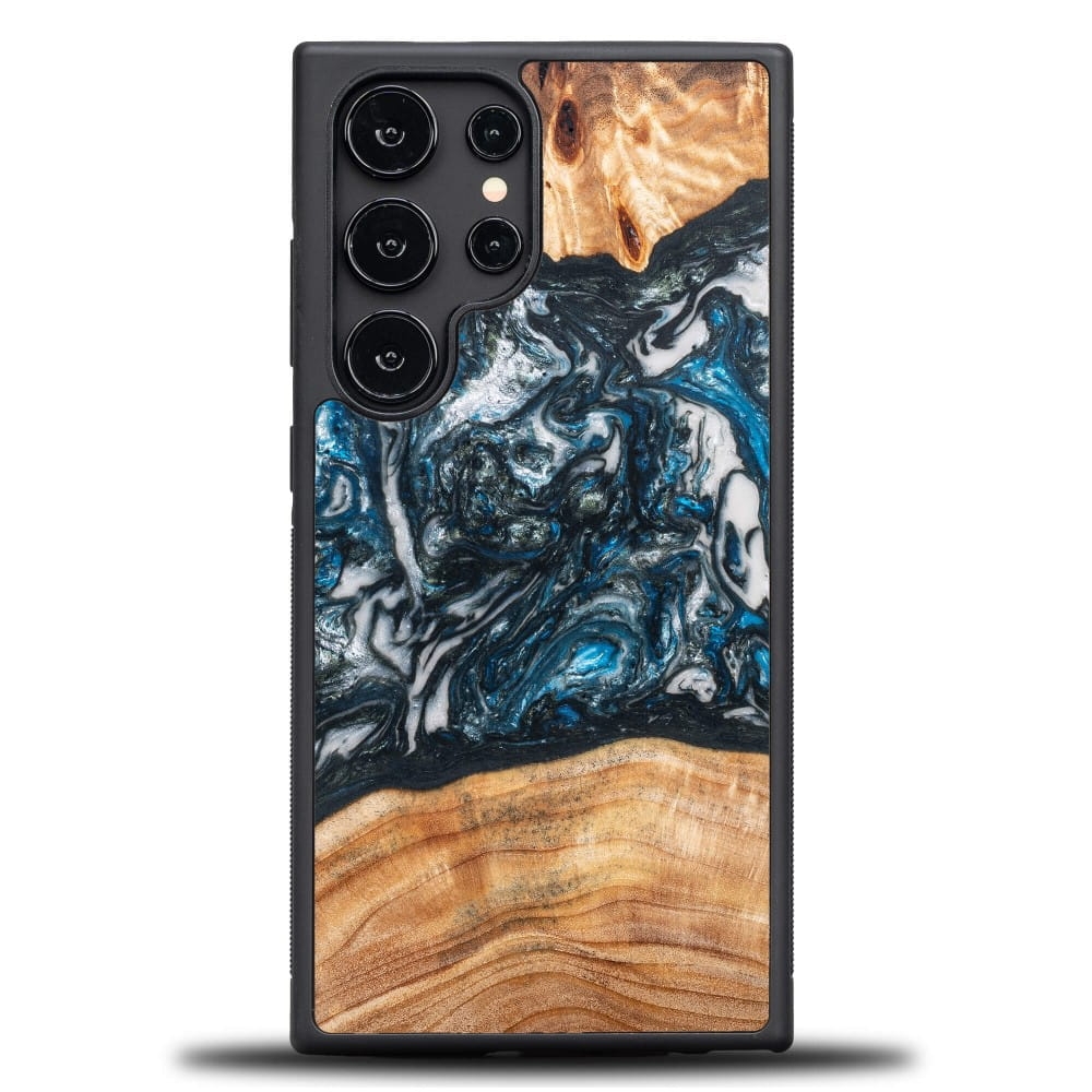 Image of Drewniane etui do Galaxy S25 Ultra, Bewood Unique Planets Ziemia