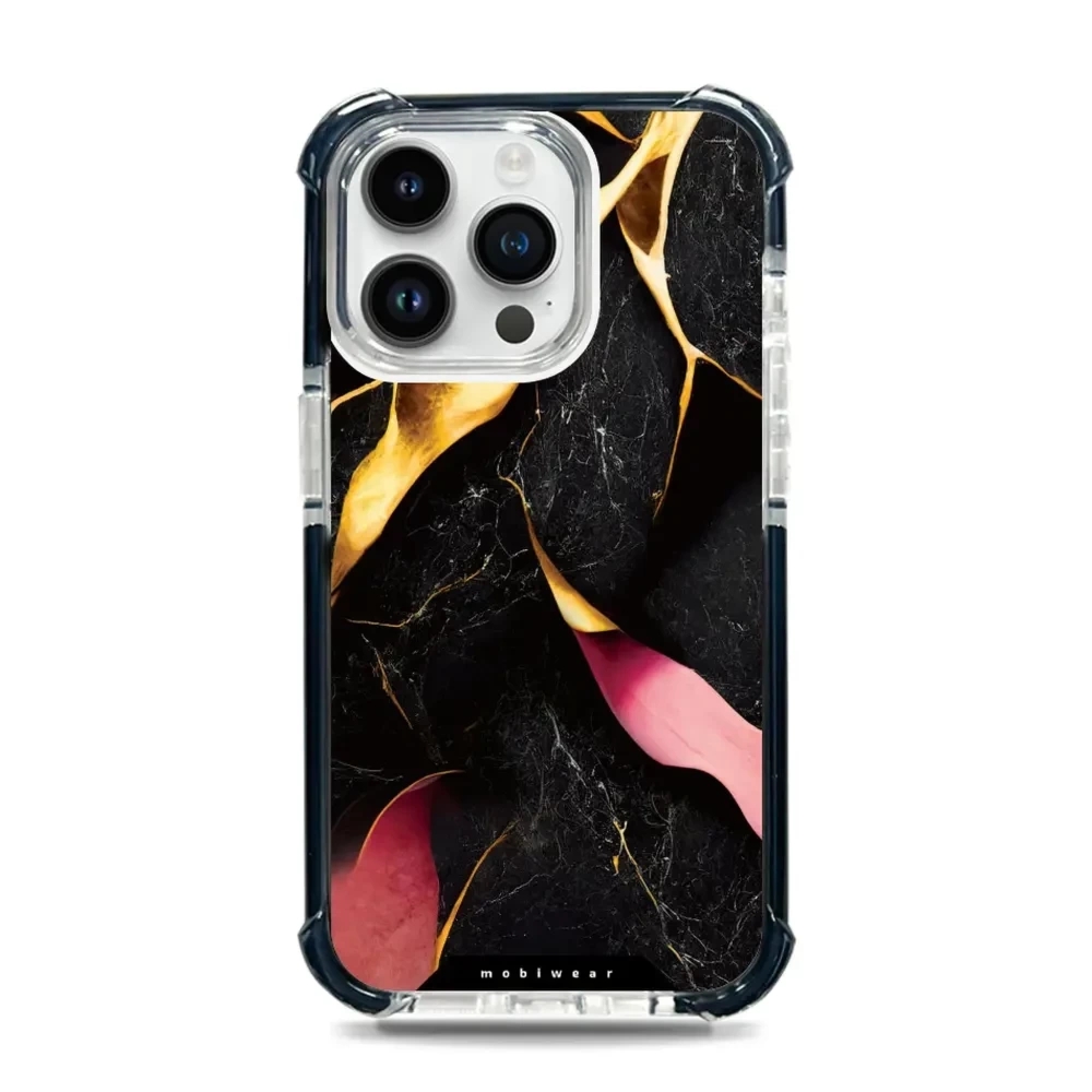 Etui ochronne do iPhone 14 Pro Max do MagSafe, Mobiwear Elite Bumper, pozłacany kruszec