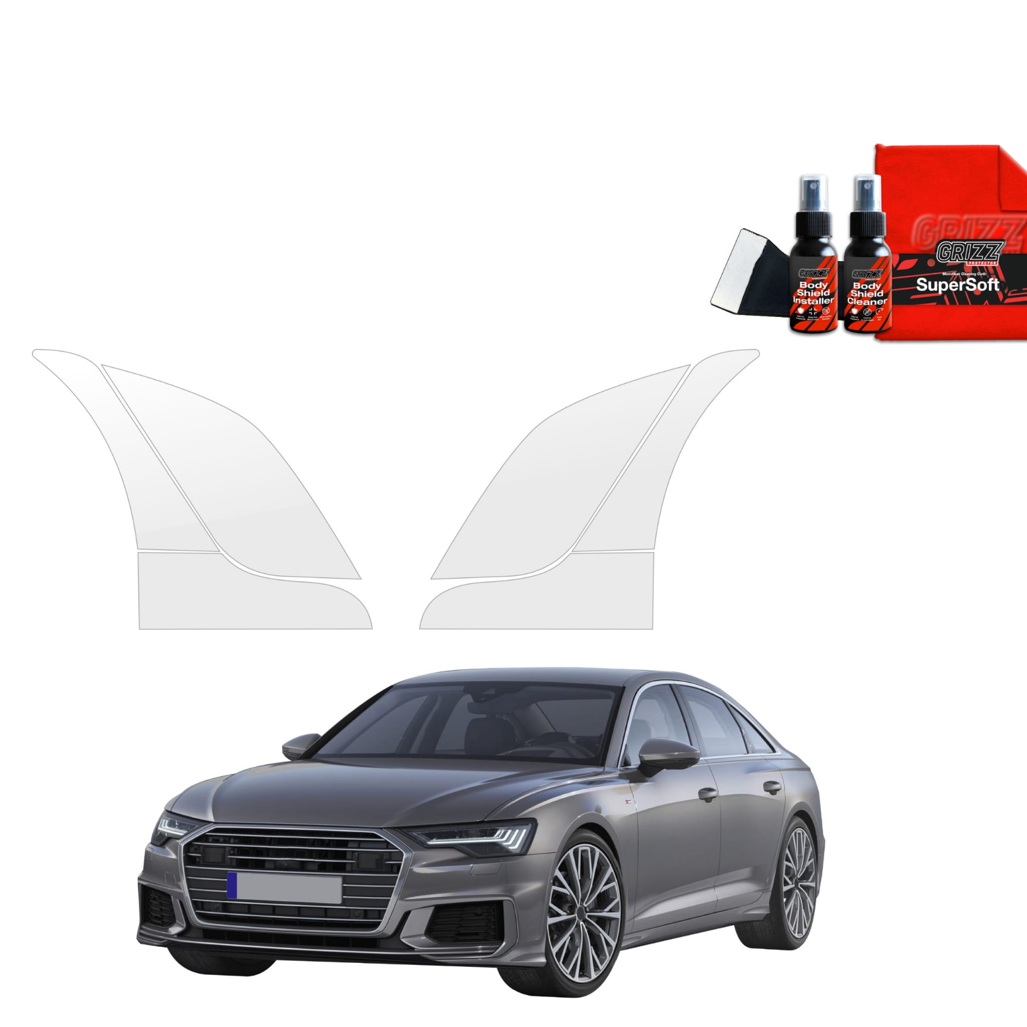 6w1 Folia ochronna na nadkola Grizz Protector do Audi A6 C8 Sedan (2018-2023)