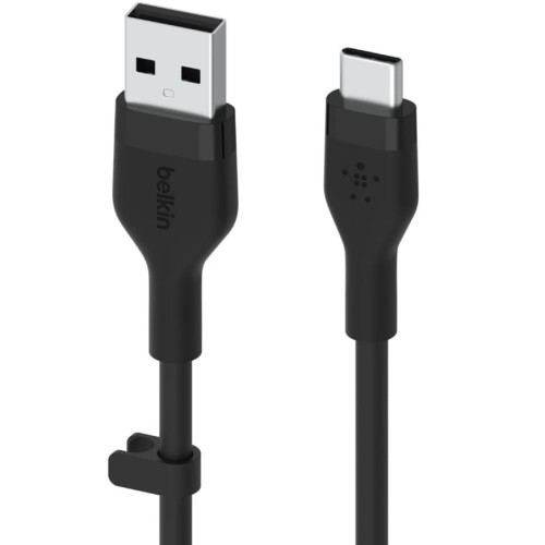 Image of Kabel Belkin Boost Charge Flex Silicone MFi USB-A do USB-C 2m, czarny