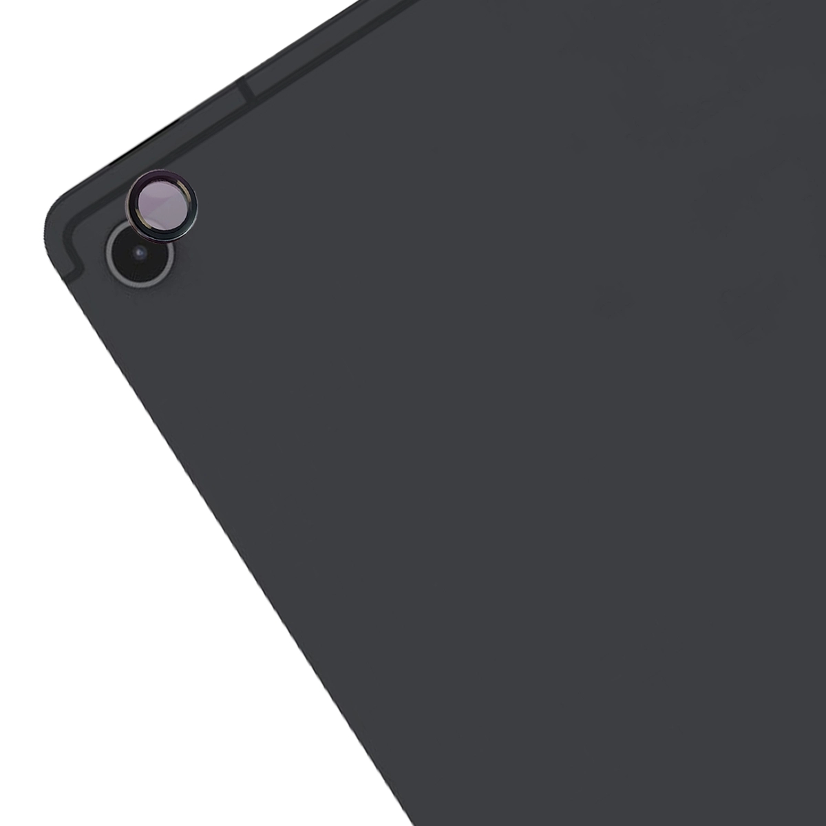 Szkło na aparat Bizon Glass Tab Snap Lens do Galaxy Tab S10 Lite, 1 zestaw, czarna ramka