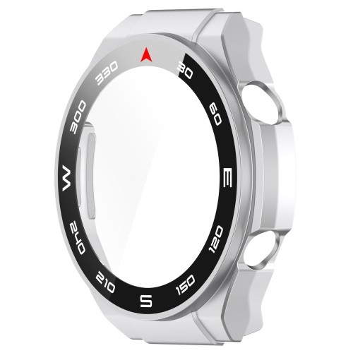 Image of Etui Bizon Case+Glass Set do Huawei Watch Ultimate, srebrne