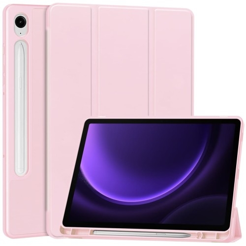 Image of Etui Bizon Case Tab Lizard do Samsung Galaxy Tab S9 / S9 FE, różowe