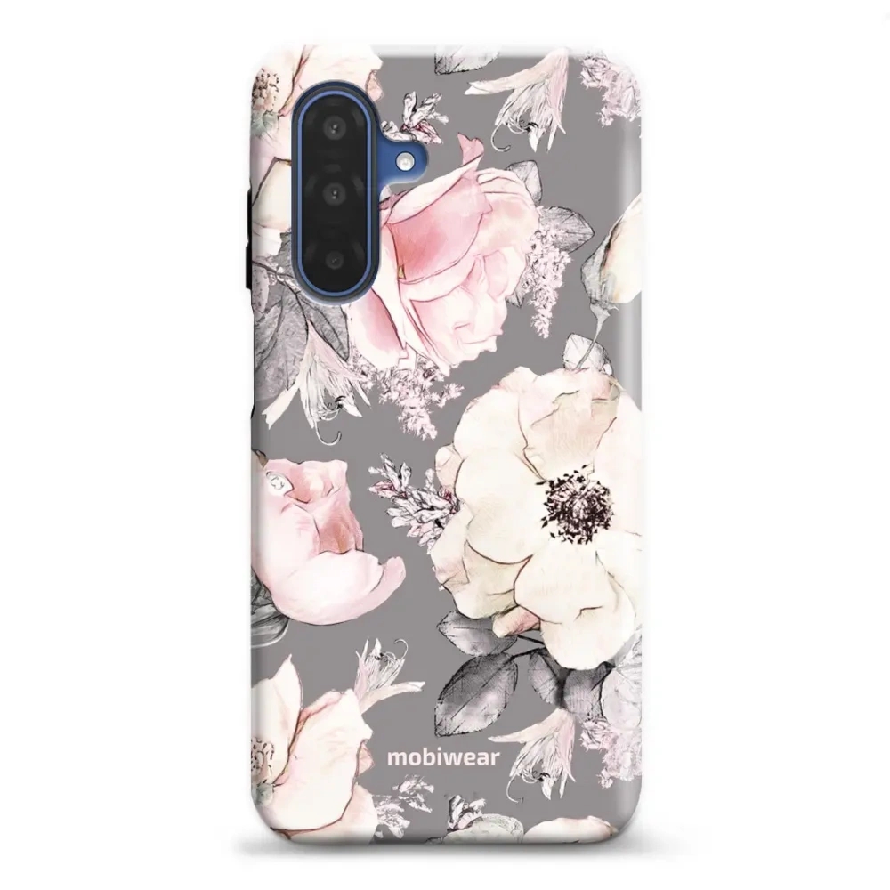 Etui ochronne do Galaxy A17 5G, Mobiwear Elite Pro, różowo-kwieciste