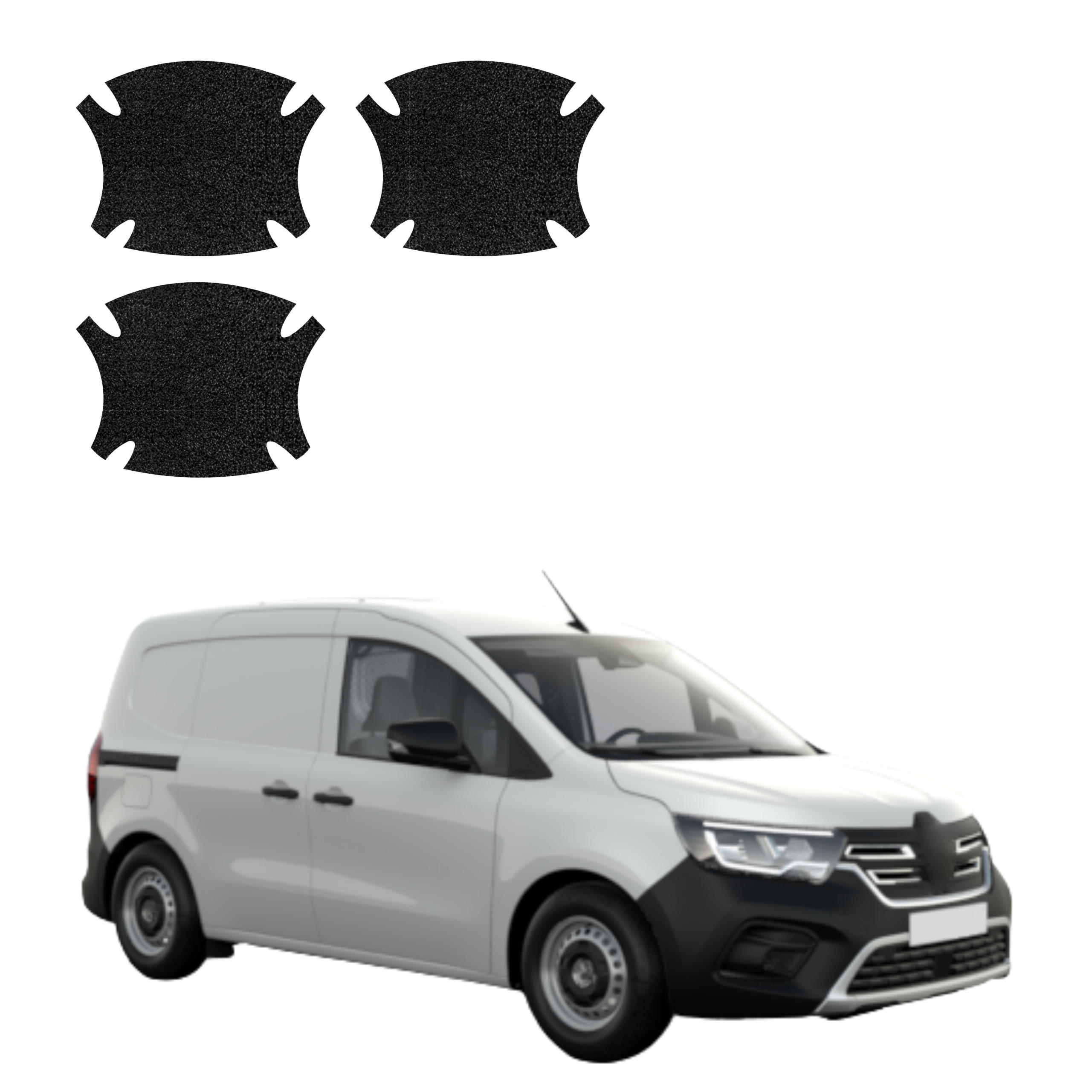 3w1 Czarna powłoka techniczna Grizz Protector pod klamki Renault Kangoo Van (2021-2026)