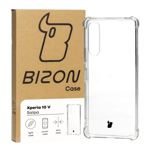 Image of Elastyczne etui Bizon Case Salpa do Sony Xperia 10 V, przezroczyste