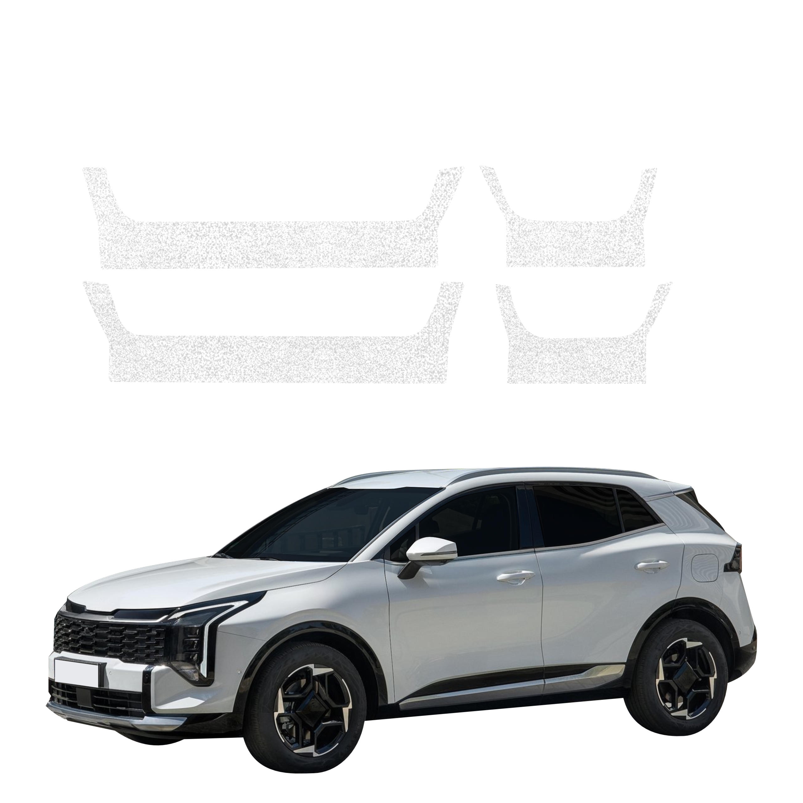 4w1 Biała powłoka techniczna Grizz Protector na progi Kia Sportage 5 Facelift (2025-2026)