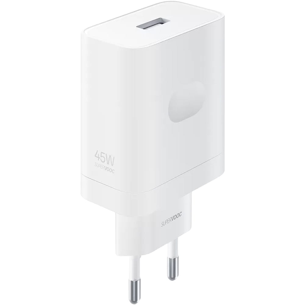 Ładowarka sieciowa USB-A 45W, Realme SuperVOOC Charger, biała