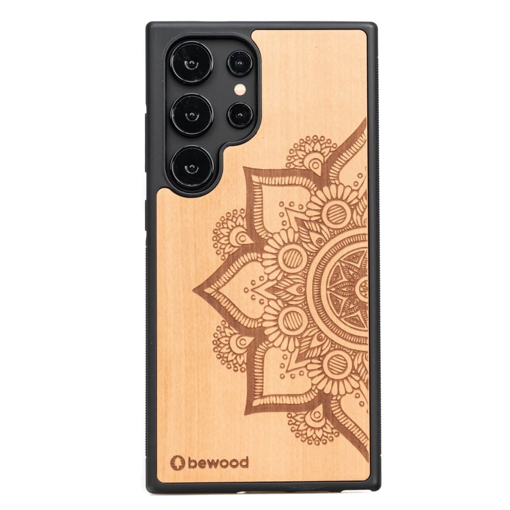 Image of Drewniane etui do Galaxy S25 Ultra, Bewood Mandala Jabłoń