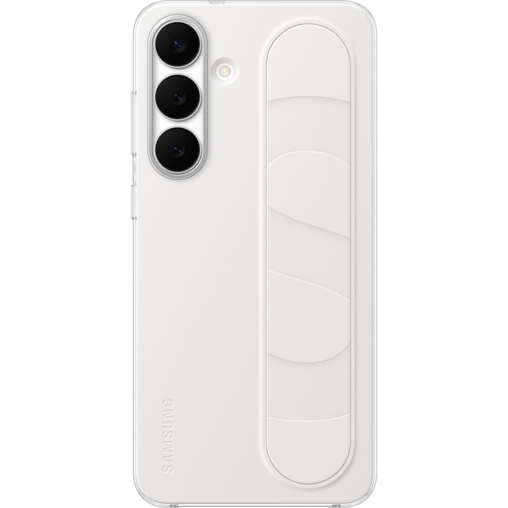 Etui Samsung Silicone Standing Grip Case do Galaxy S25 FE, białe