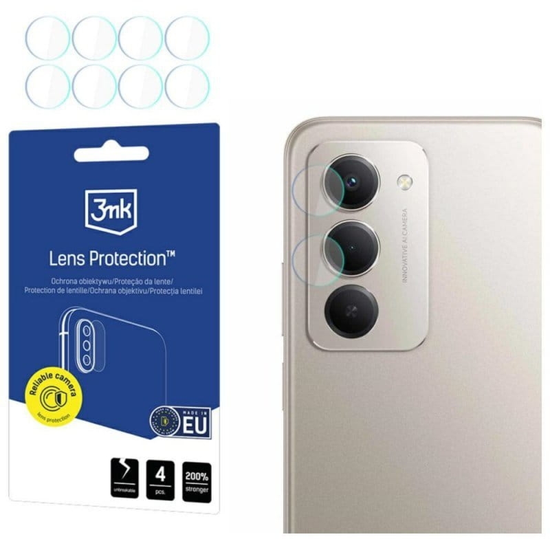 Osłona na aparat 3mk Lens Protection do Xiaomi Redmi 15 5G / 4G, 4 zestawy