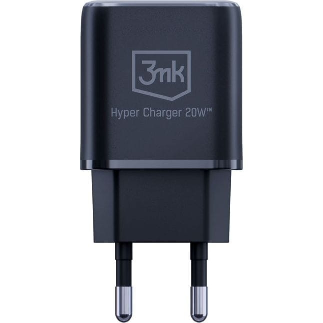 Image of Ładowarka sieciowa 3mk Hyper Charger USB-A, USB-C QC 3.0, PD 20W, czarna
