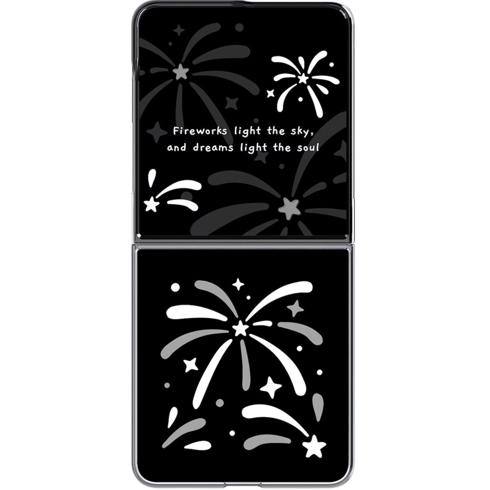 Etui Samsung FlipSuit Case do Galaxy Z Flip8, przezroczyste z wymienną czarną płytką