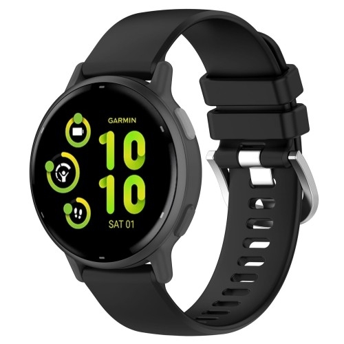 Image of Pasek Bizon Strap Watch Silicone Pro do Garmin Vivoactive 5, czarny