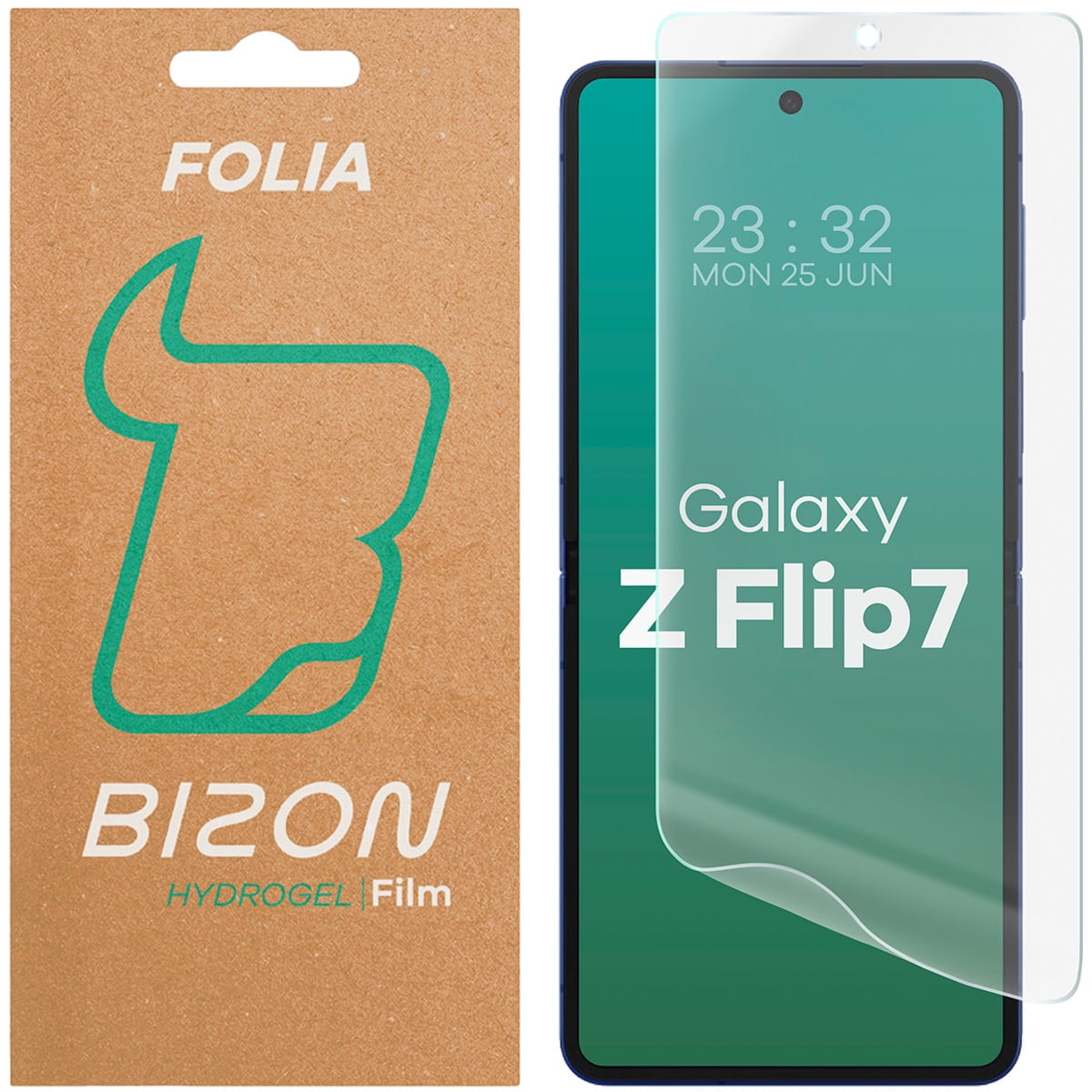 Folia hydrożelowa na ekran Bizon Film Hydrogel Front do Galaxy Z Flip7, 1 sztuka