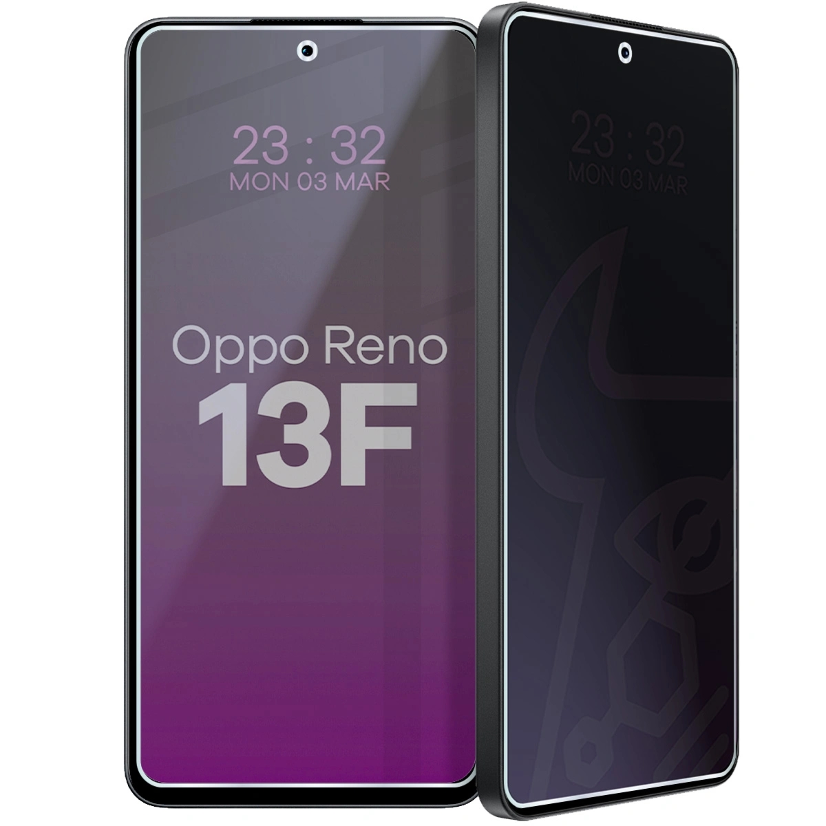 Prywatyzujące szkło hybrydowe Bizon Hybrid Shadow do Oppo Reno13 F, matowe