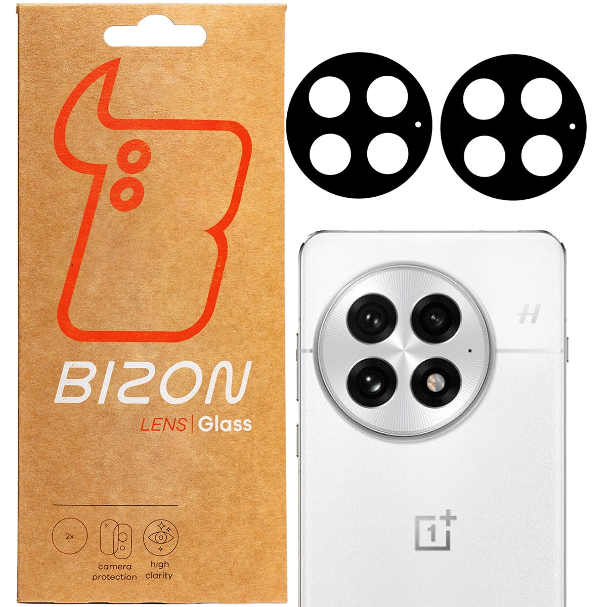 Szkło na aparat Bizon Glass Silk Lens do OnePlus 13, 2 sztuki