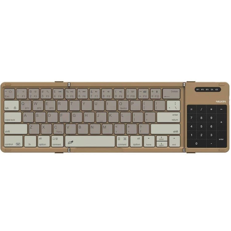 OUTLET: Kompaktowa klawiatura uniwersalna, Bluetooth z Touchpadem, Nillkin Pocket Keyboard, khaki