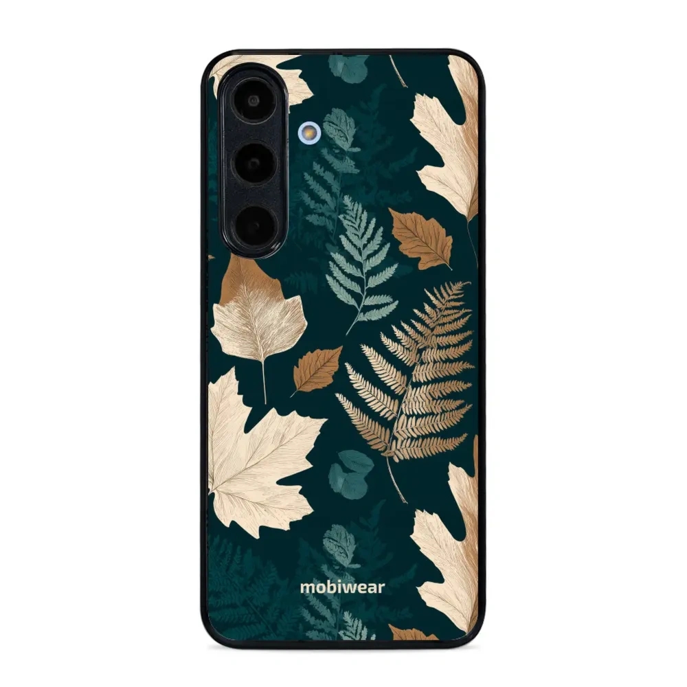 Etui ochronne do Galaxy S26 FE, Mobiwear Glossy Case, zielnik z liści i paproci