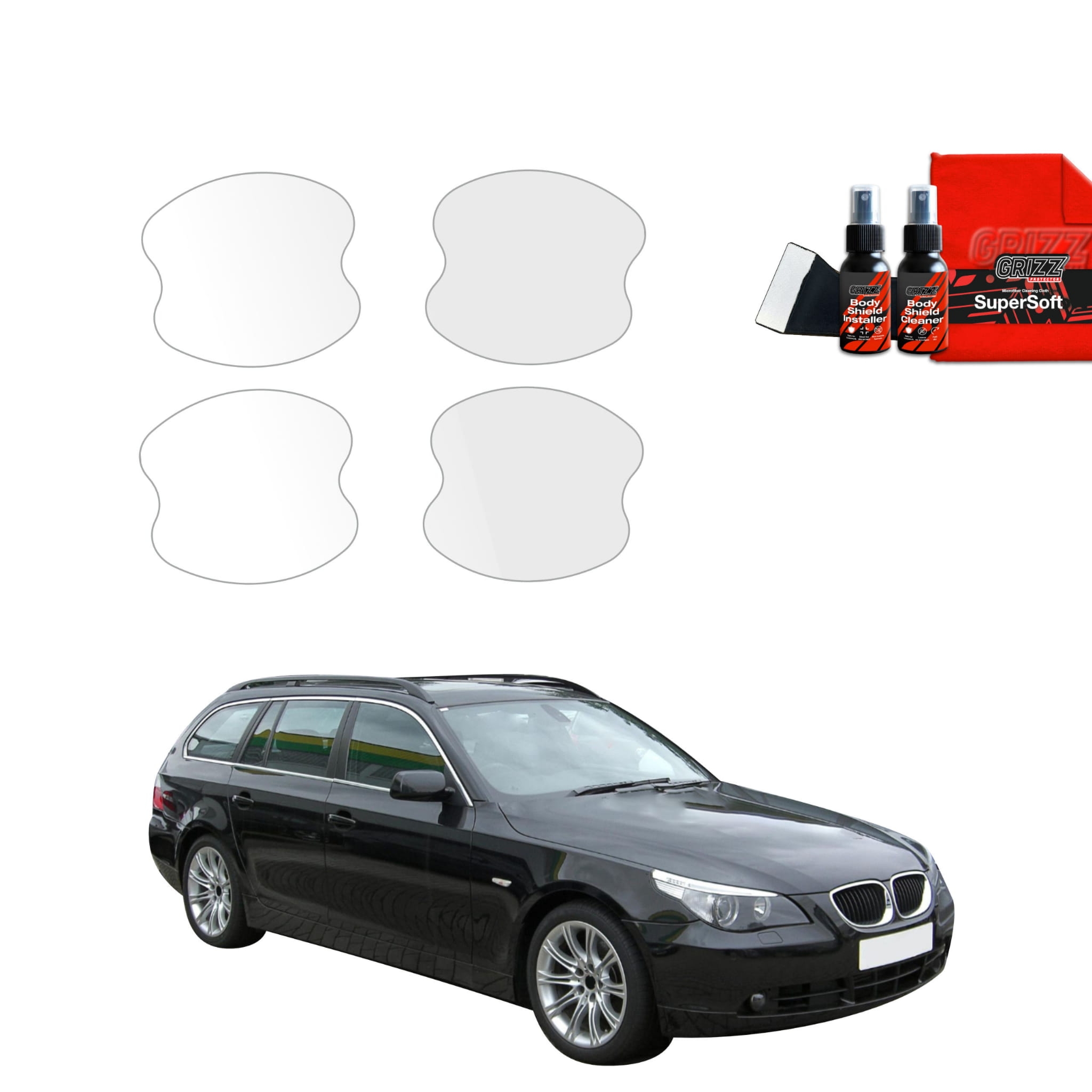 4w1 Folia ochronna pod klamki Grizz Protector do BMW 5 E61 Kombi PreLCI (2003-2007)