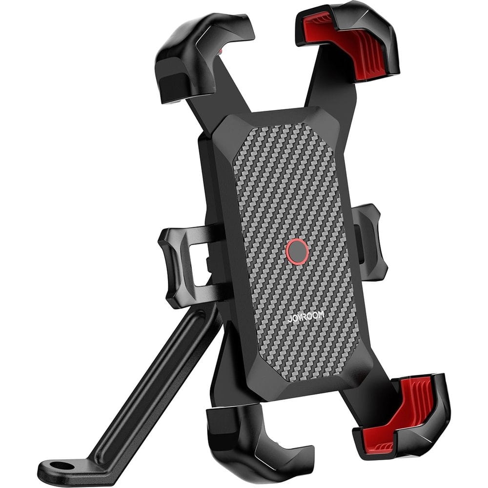 Image of Uchwyt na telefon do motocykla, do lusterka, Joyroom JR-ZS288-m, czarno-czerwony