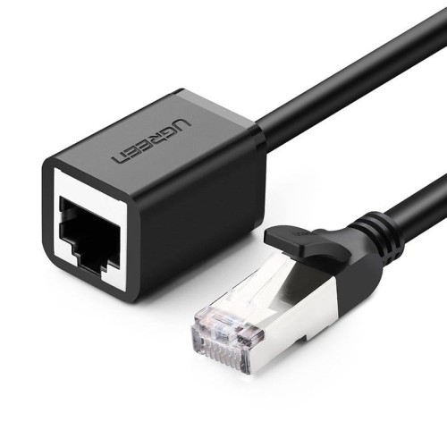 Image of Kabel internetowy / przedłużacz Ugreen Ethernet RJ45 Cat 6 FTP 1000 Mbps, 5m, czarny