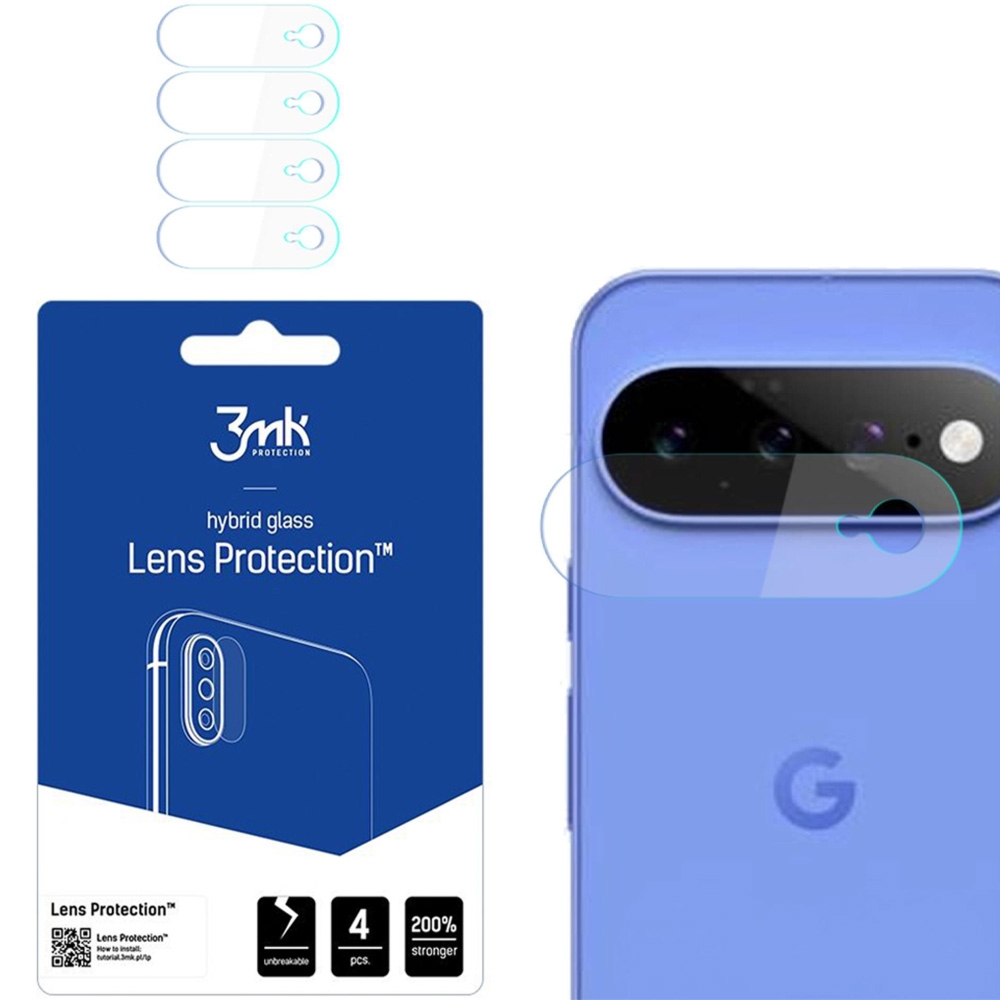 Osłona na aparat 3mk Lens Protection do Google Pixel 11, 4 zestawy