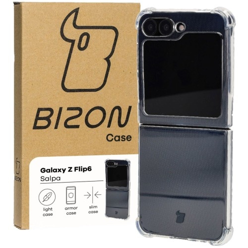 Image of Elastyczne etui Bizon Case Salpa do Galaxy Z Flip6, przezroczyste