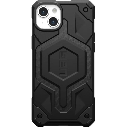 Image of Etui Urban Armor Gear Monarch Pro MagSafe do iPhone 15 Plus, czarne karbonowe