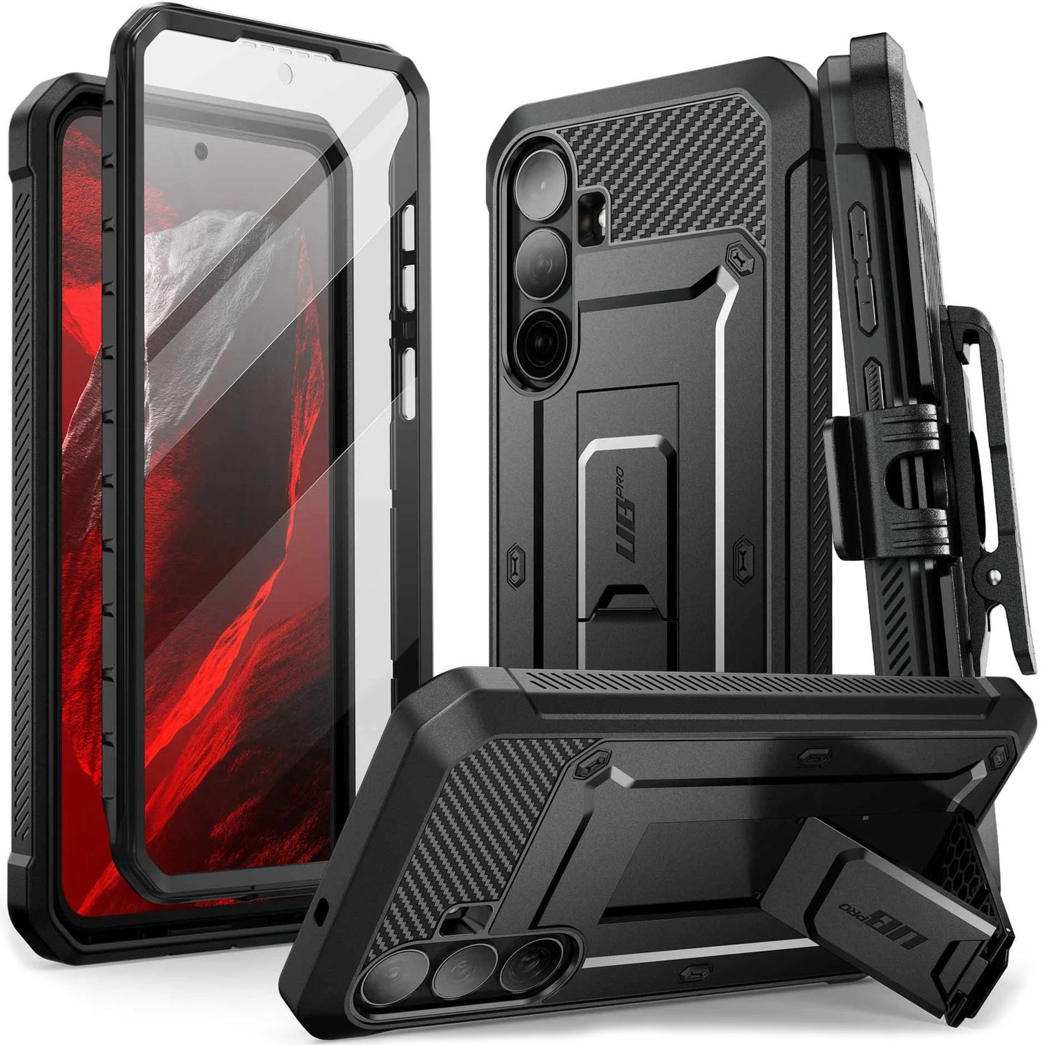 Etui Supcase UB Pro SP do Galaxy S26 FE, czarne