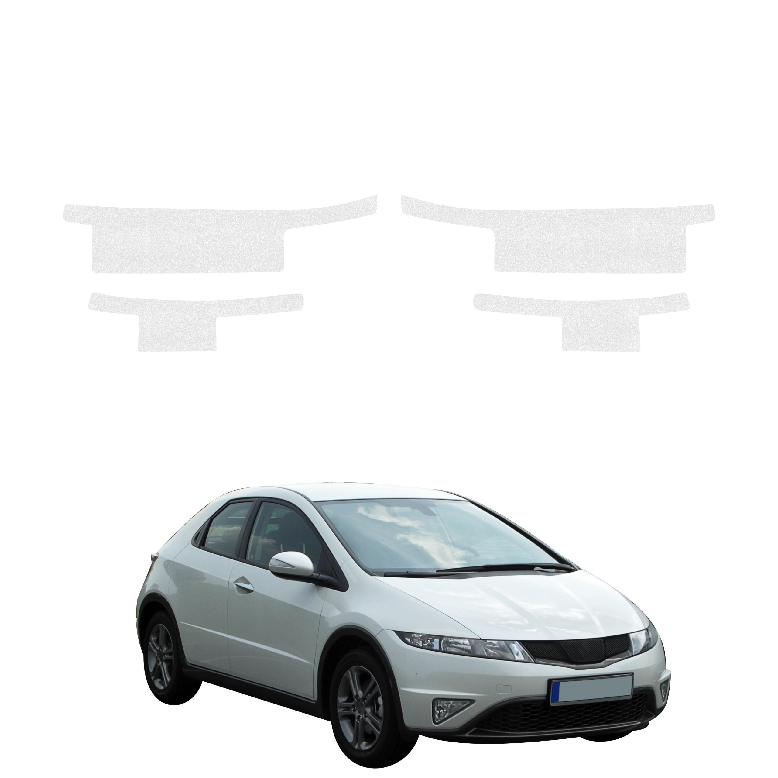 4w1 Bezbarwna powłoka techniczna Grizz Protector na progi Honda Civic 8 Hatchback 5D (2009-2011)