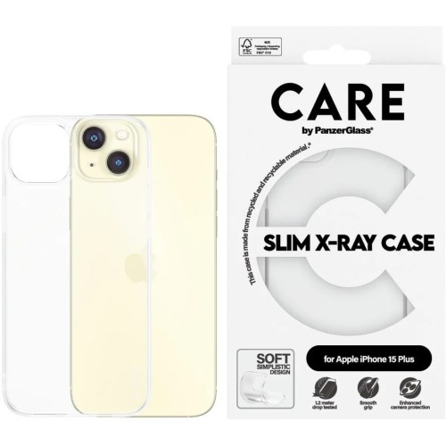 Image of Etui CARE by PanzerGlass Slim X-Ray Case do iPhone 15 Plus, przezroczyste