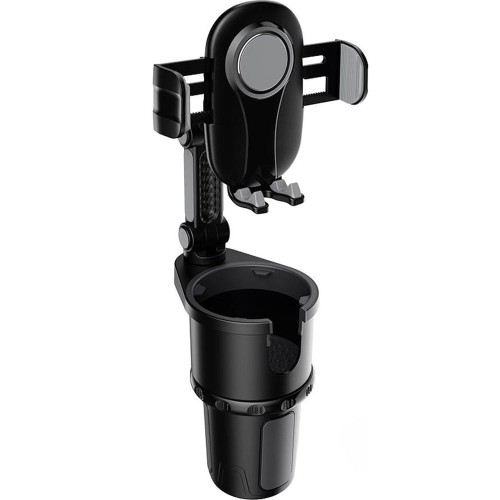 Image of Uchwyt samochodowy T-PHOX TH-07 z uchwytem na kubek Cup Holder, czarny