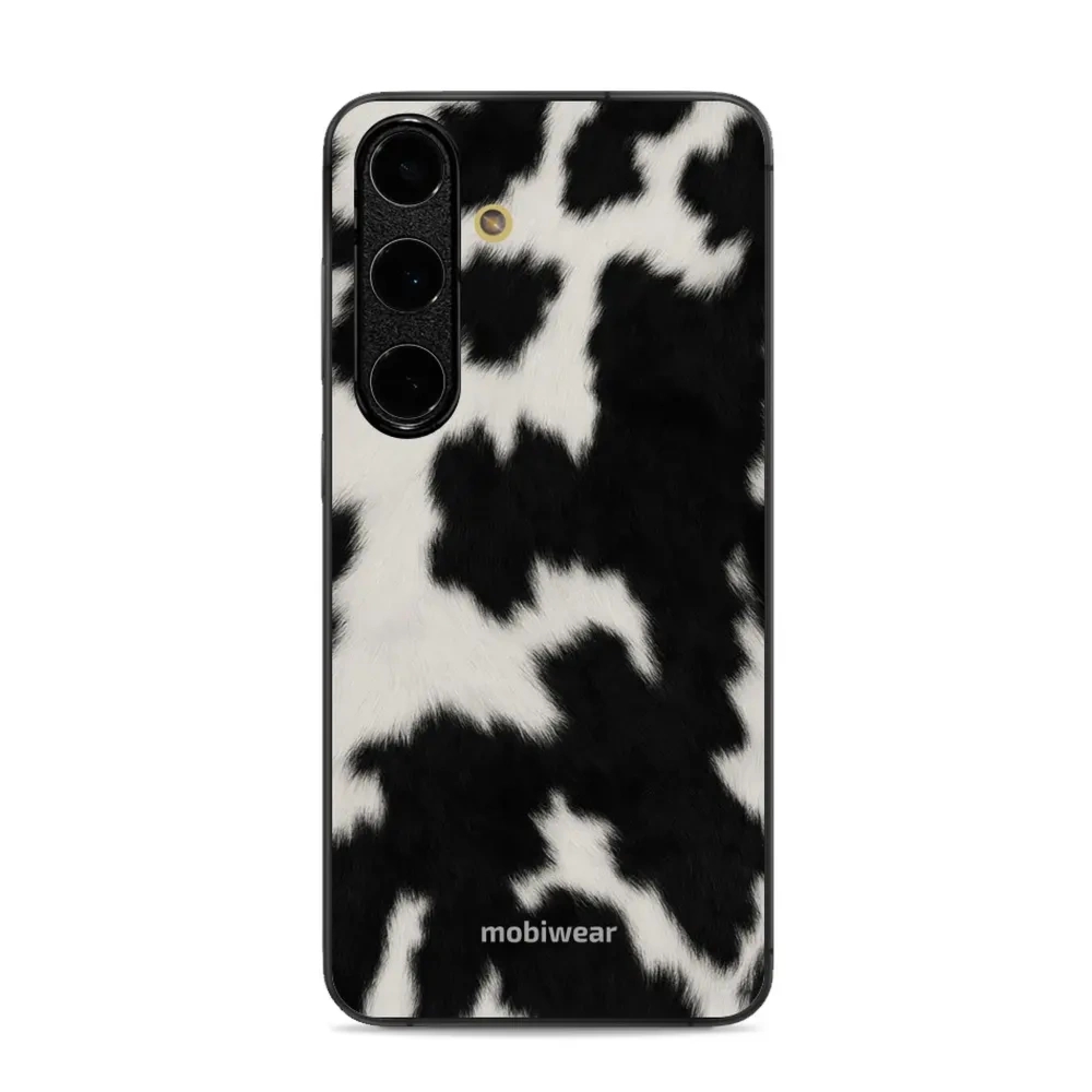 Etui ochronne do Galaxy S24 FE, Mobiwear Glossy Case, krowie futerko