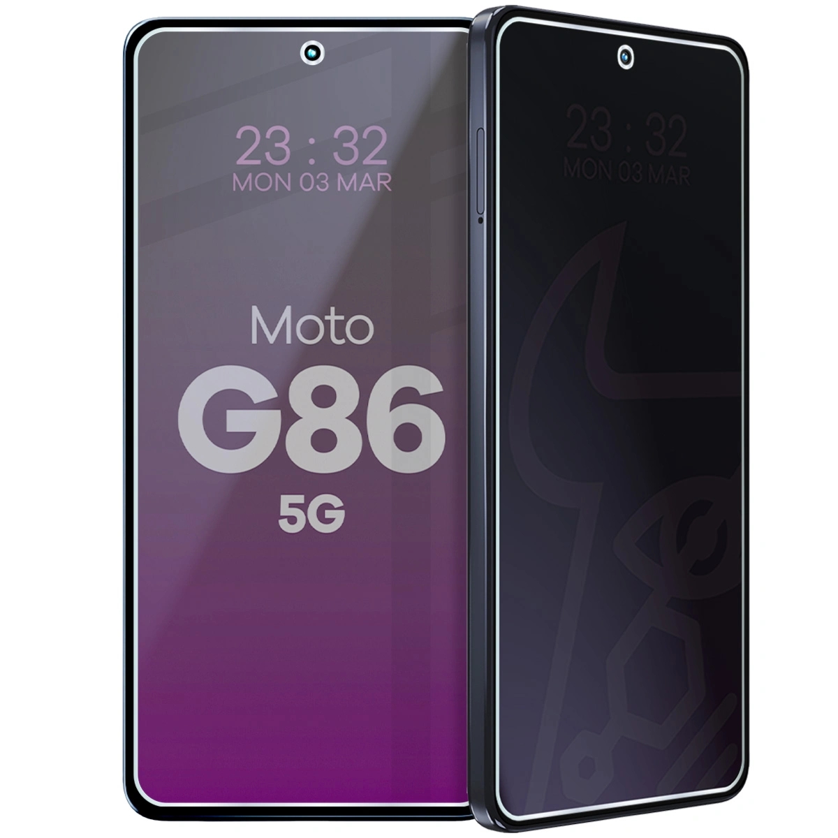 Prywatyzujące szkło hybrydowe Bizon Hybrid Shadow do Motorola Moto G86 5G, matowe