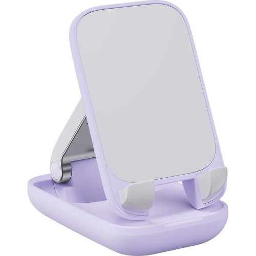 Image of Uchwyt, podstawka, stojak biurkowy Baseus Seashell na telefon, fioletowy