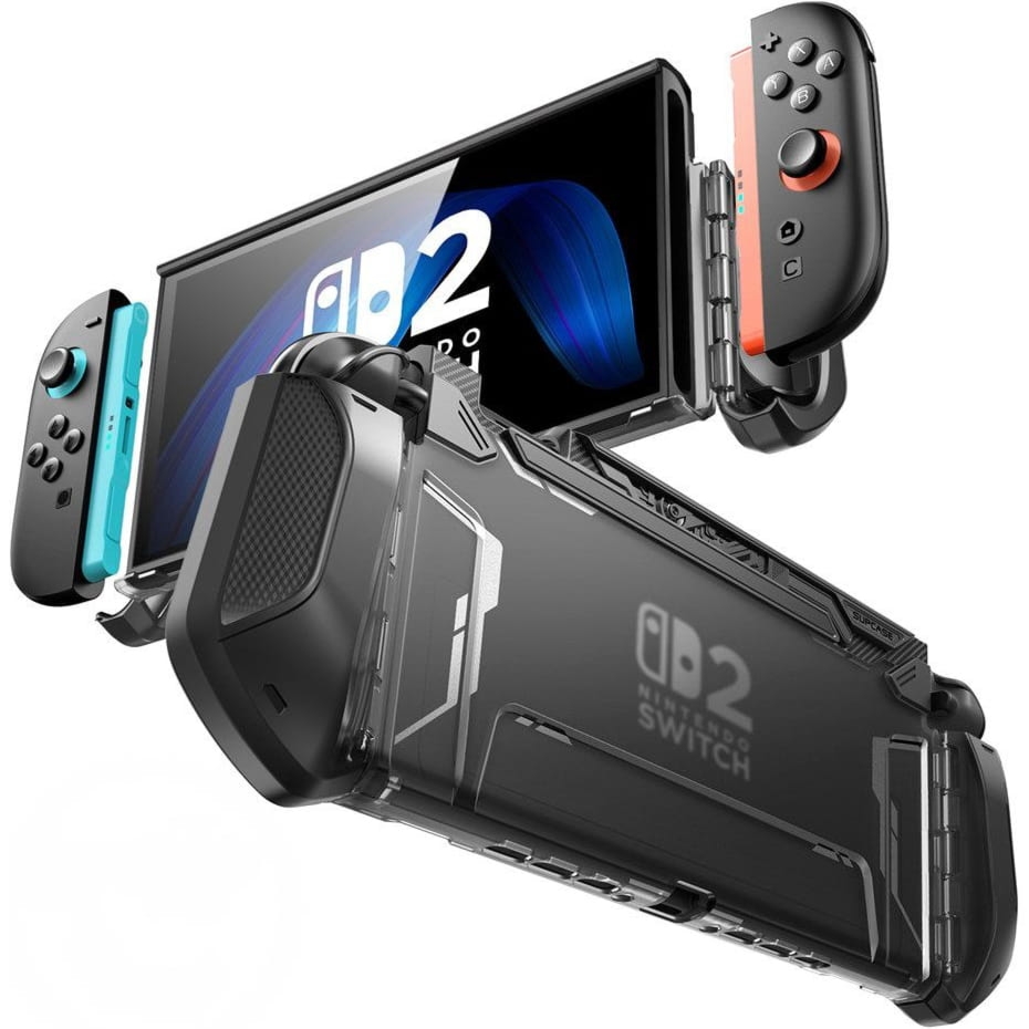 Etui pancerne Supcase Blade do Nintendo Switch 2, przezroczysto-czarne