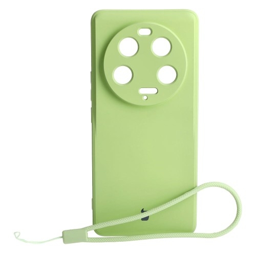 Image of Etui Bizon Case Silicone Sq do Xiaomi 13 Ultra, jasnozielone