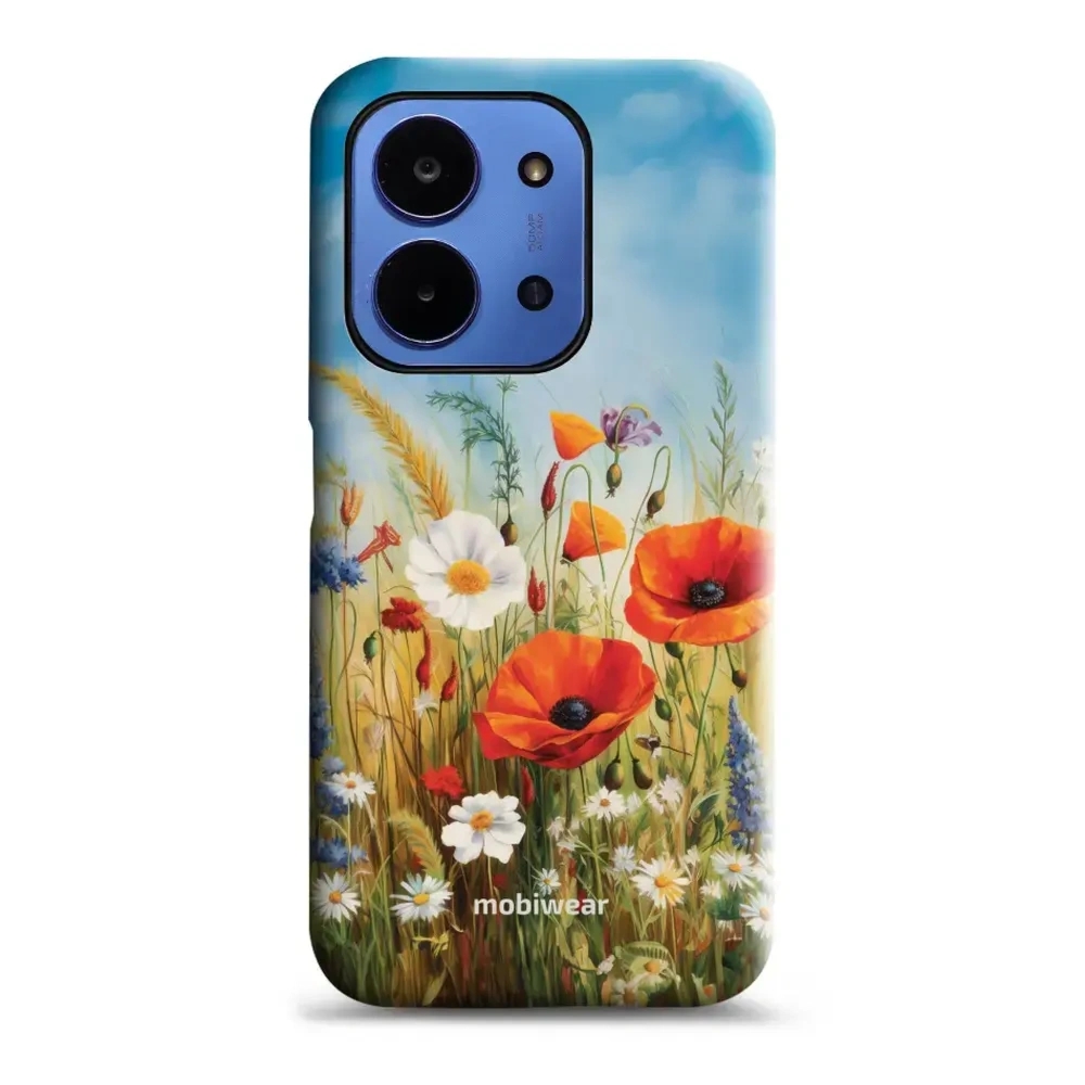 Etui ochronne do Xiaomi Redmi 15C 4G, Mobiwear Elite Pro, łąkowe kwiaty