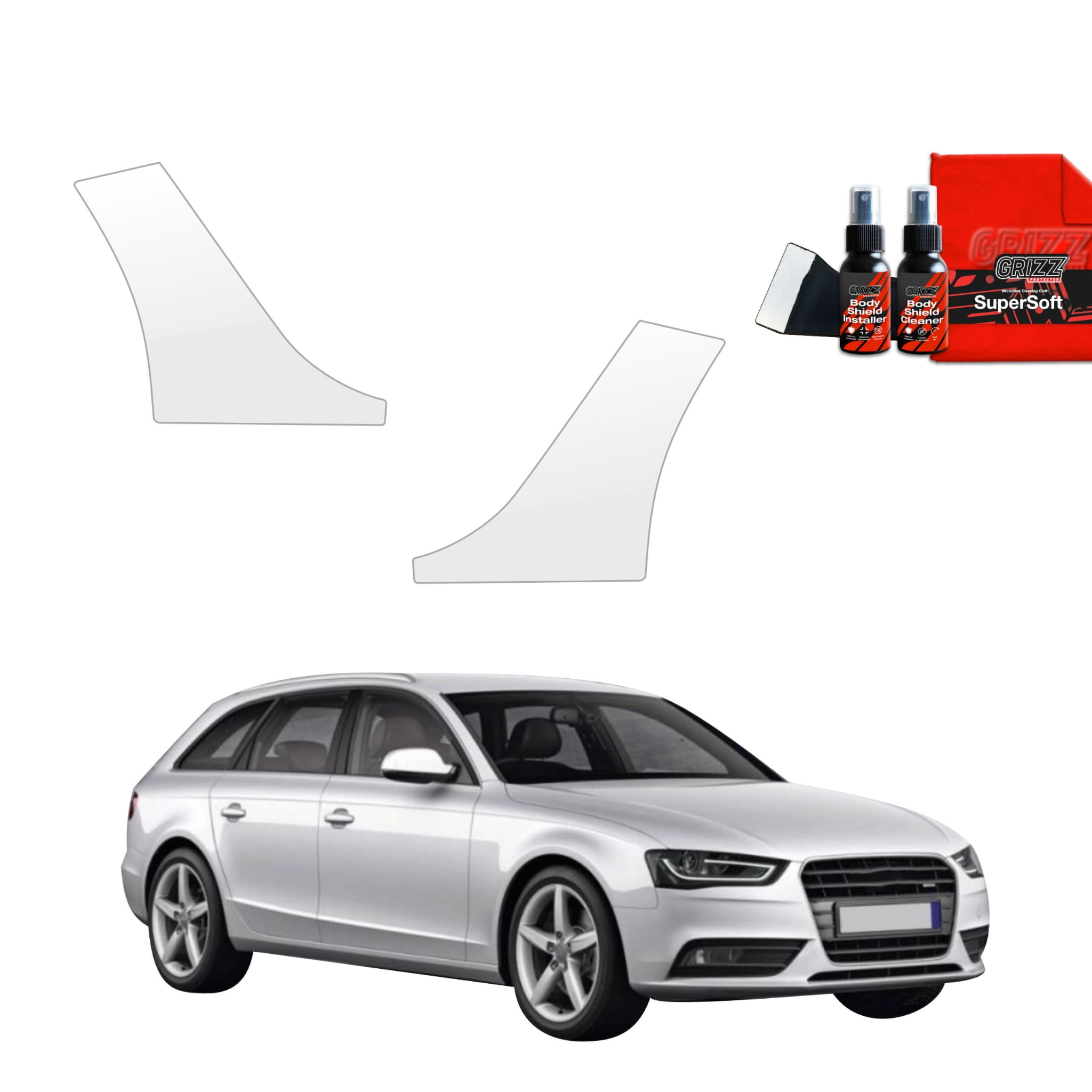 2w1 Folia ochronna na nadkola Grizz Protector do Audi A4 B8 Avant Facelifting (2011-2015)