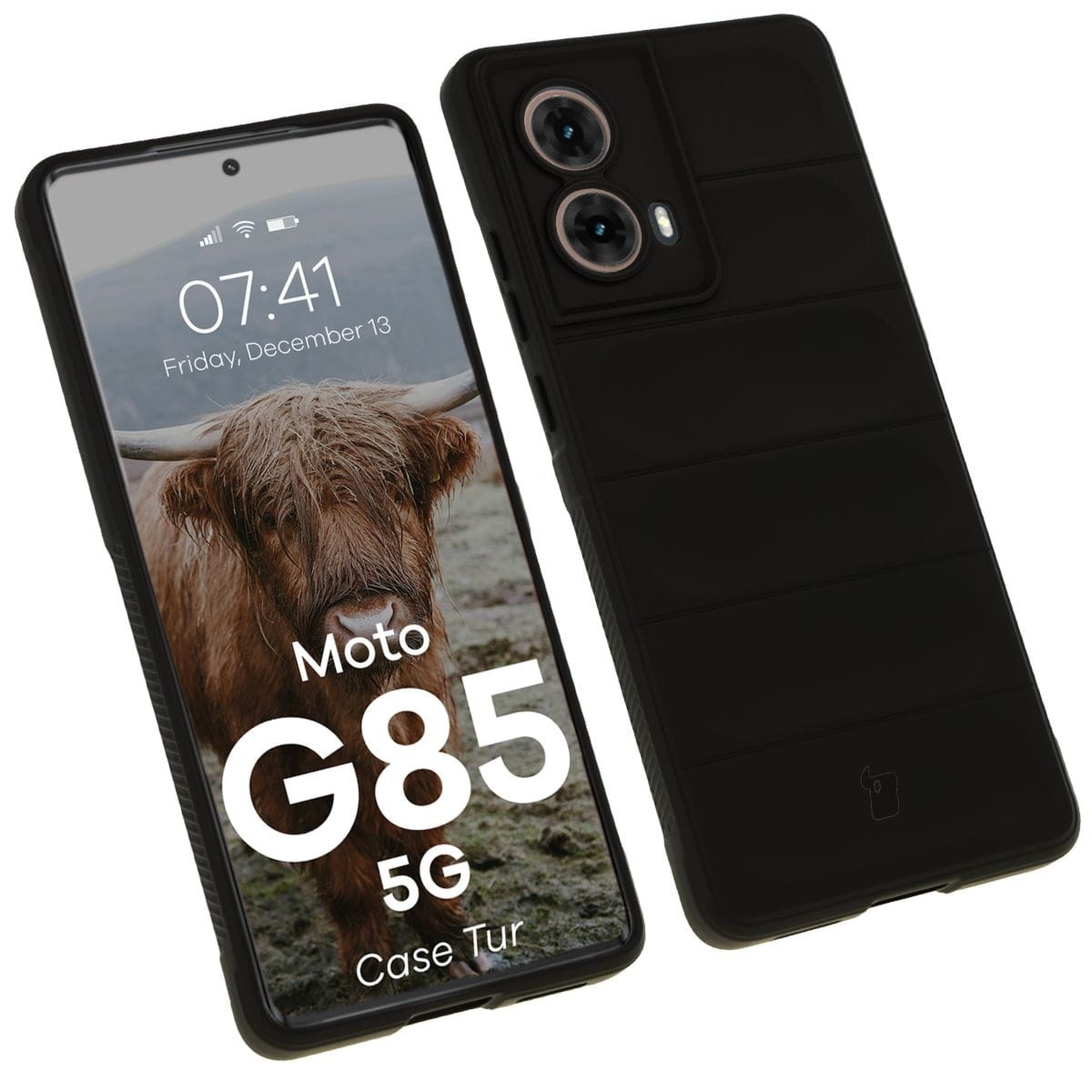 Pancerne etui Bizon Case Tur do Motorola Moto G85 5G, czarne